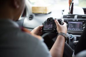 man holding camera